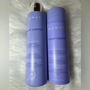 Monat Violet Lights anti-brass shampoo and toning Masque